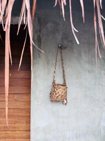 Woven beach bag